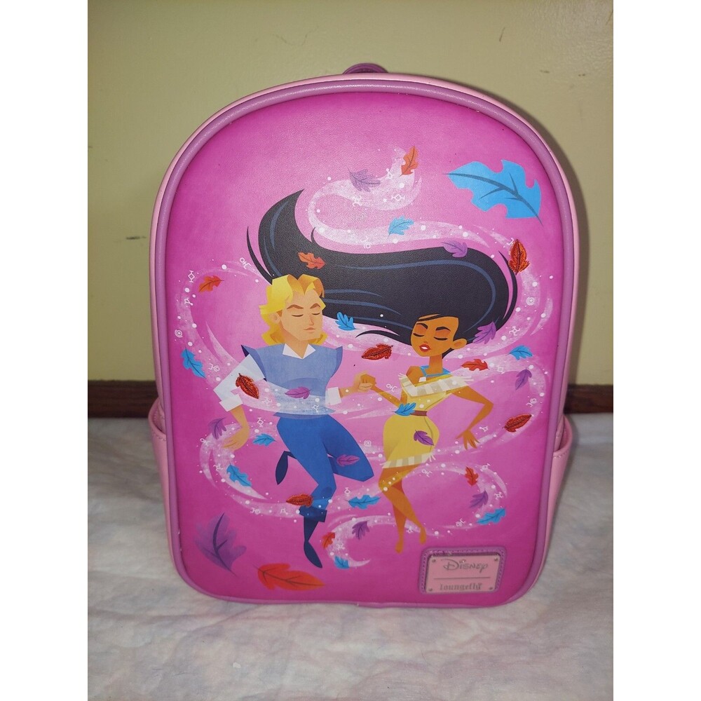 Loungefly Disney Pocahontas Colors of the Wind Pink Mini Backpack NWT
